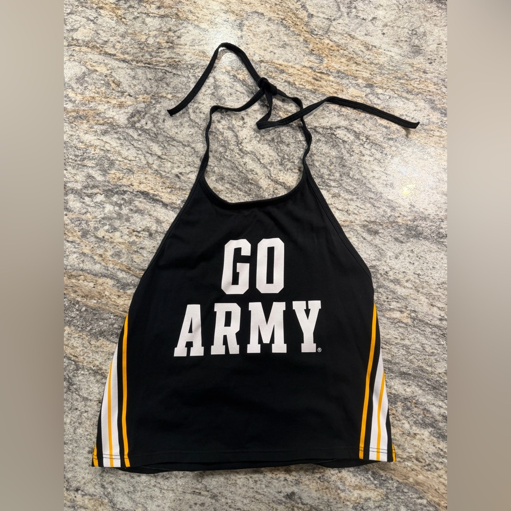 PINK Victoria’s Secret Black US Army Halter Top